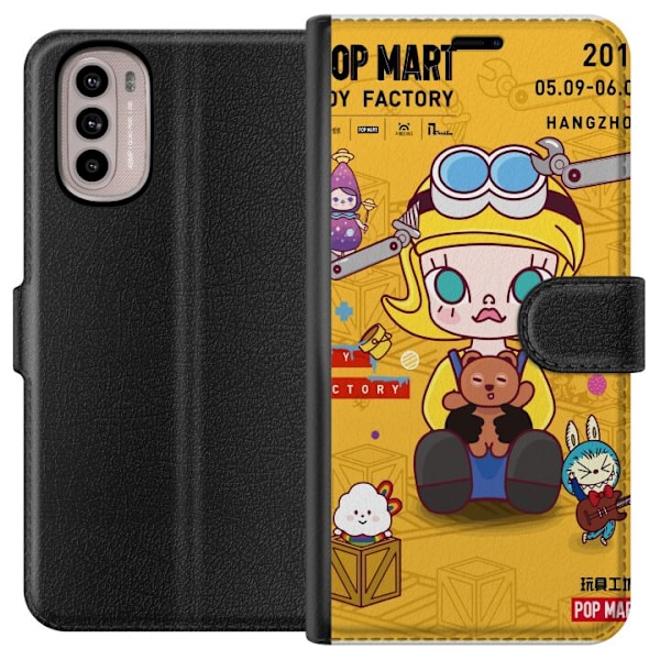 Motorola Moto G41 Tegnebogsetui Legetøjsfabrik Pop Mart