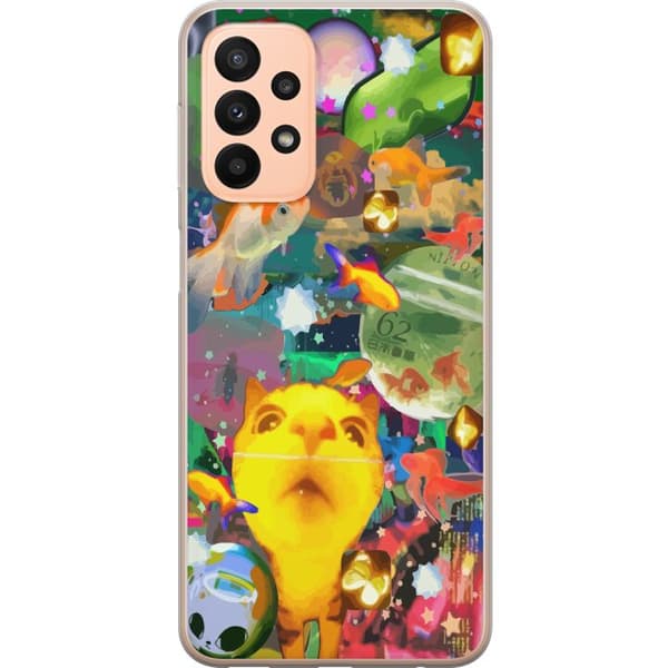 Kompatibelt Mobildeksel til Samsung Galaxy A23 Morsomme dyr