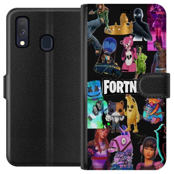 Kompatibel Tegnebogsetui til Samsung Galaxy A40 Fortnite