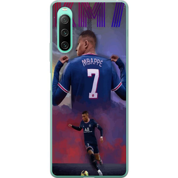 Sony Xperia 10 IV Läpinäkyvä kuori MAP Jalkapallo Design Graafinen Kuviointi Moderni Urheiluaihe Trendikäs Jalkapallo Suosittu Graafinen Tyyli Mot
