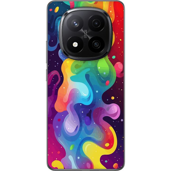 Xiaomi Redmi Note 14 Pro+ Genomskinligt Skal Color Splash Abstrakt Konst Design Färgstarkt Mönster Modern Populär Väggkonst Grafiskt Trend