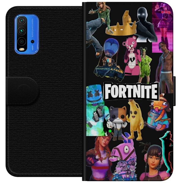 Xiaomi Redmi Note 9 4G Tegnebogsetui Fortnite