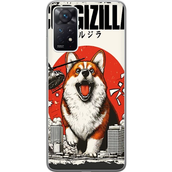 Xiaomi Redmi Note 11 Pro Läpinäkyvä kuori Corgizilla