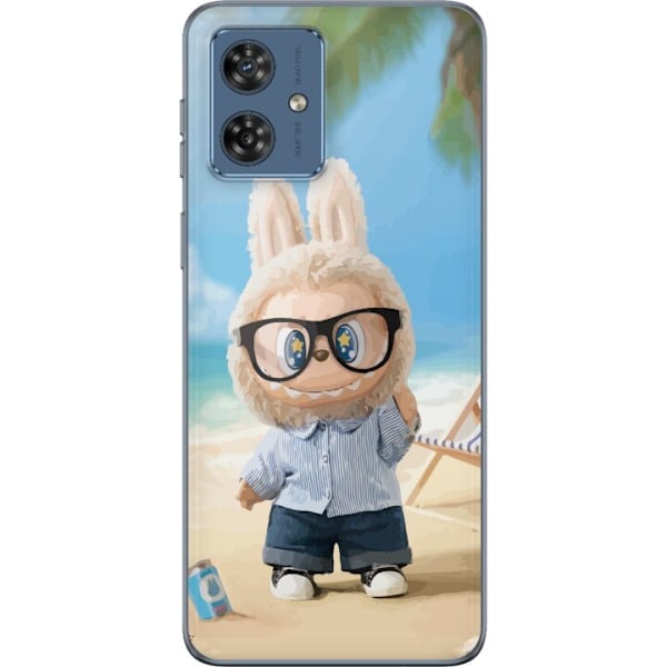 Motorola Moto G54 Gennemsigtig cover Labubu Mørke Drømme