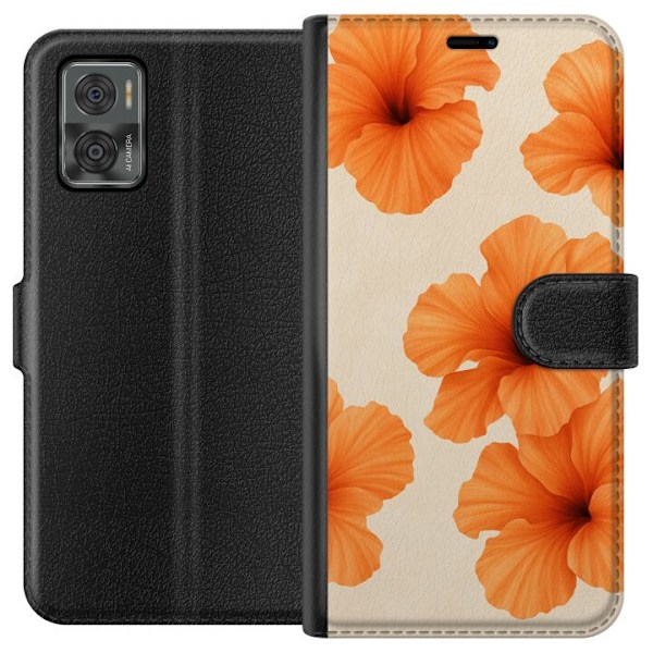 Motorola Moto E22i Lompakkokotelo Papaya Punch