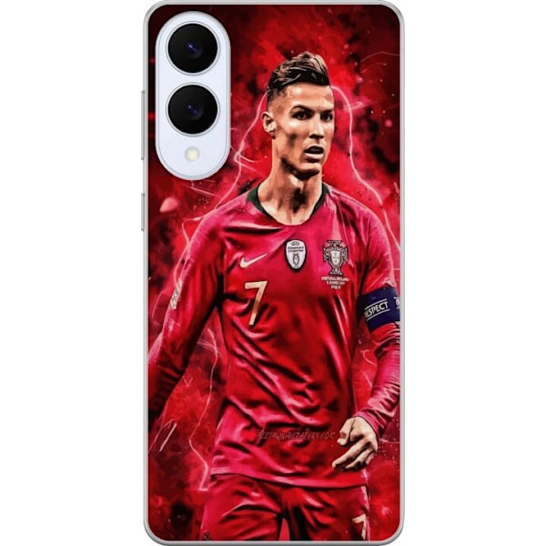 Samsung Galaxy S25 Edge Genomskinligt Skal Ronaldo Skills – CR7 Design för Äkta Supporters