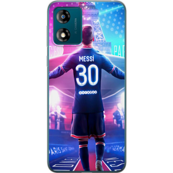 Motorola Moto E13 Gennemsigtig cover Messi
