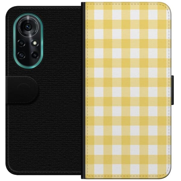Kompatibelt Lommeboketui til Huawei nova 8 Pro Gule solruter gul