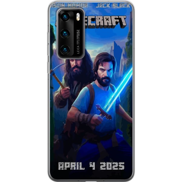 Huawei P40 Genomskinligt Skal A Minecraft Movie