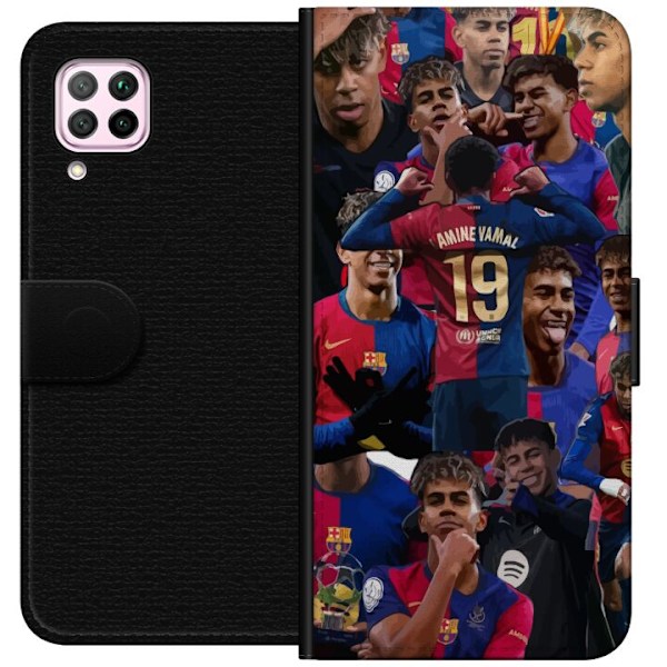 Huawei P40 lite Plånboksfodral Lamine Yamal mobilskal för fotbollsfans