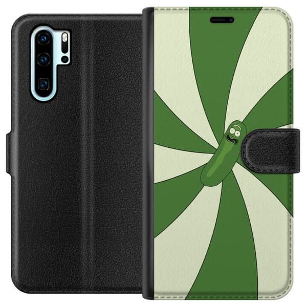 Kompatibelt Lommeboketui til Huawei P30 Pro Pickle Rick