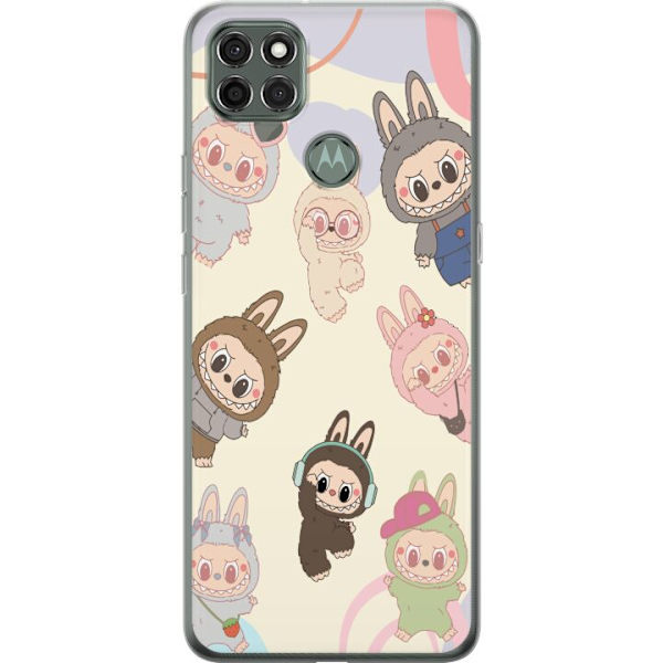 Motorola Moto G9 Power Läpinäkyvä kuori Labubu Pop Mart Kokoelma Motiivi Figuuri Kokoelma Suunnittelu Suosittu Taidelelu Pop Mart Luova Graafinen