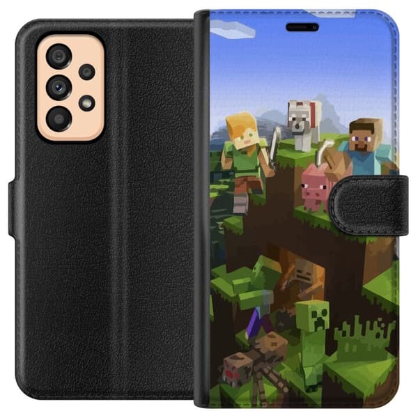 Kompatibelt Lommeboketui til Samsung Galaxy A53 5G MineCraft