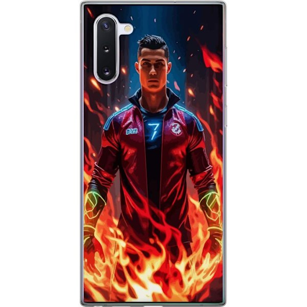 Samsung Galaxy Note10 Läpinäkyvä kuori Ronaldo Inferno - ja