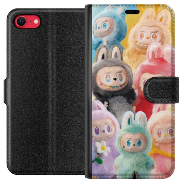 Apple iPhone 8 Plånboksfodral Labubu Sketch Style – Handrit