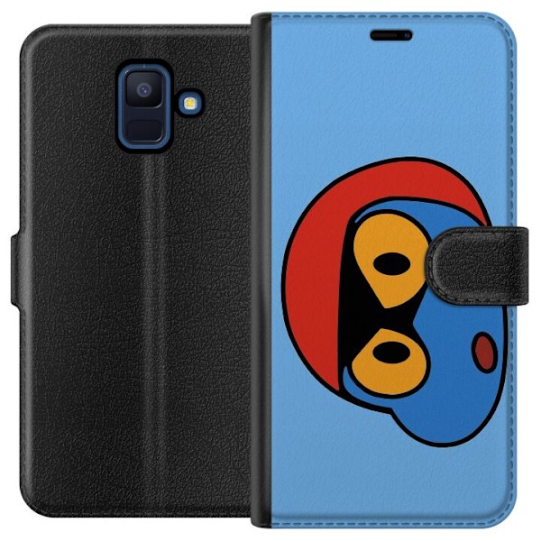 Samsung Galaxy A6 (2018) Lompakkokotelo Bold Bot Head