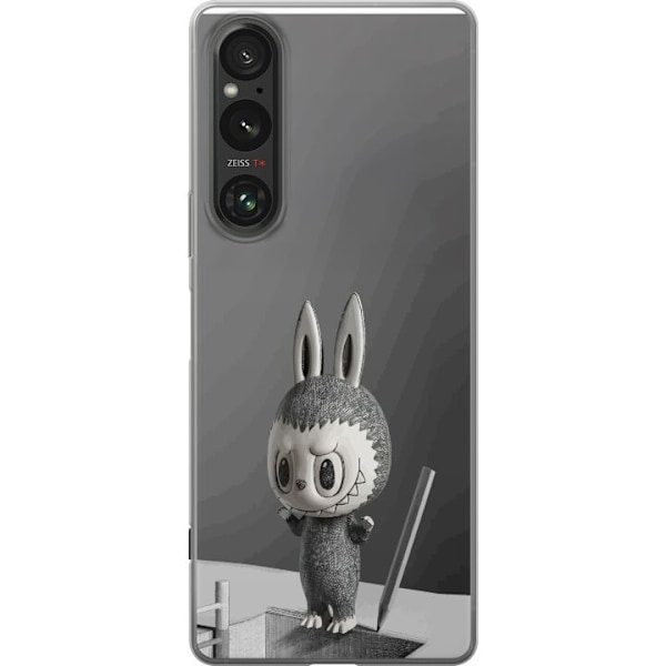 Sony Xperia 1 V Läpinäkyvä kuori Pop Mart MEGA LABUBU LABUBU Sketch 1000%