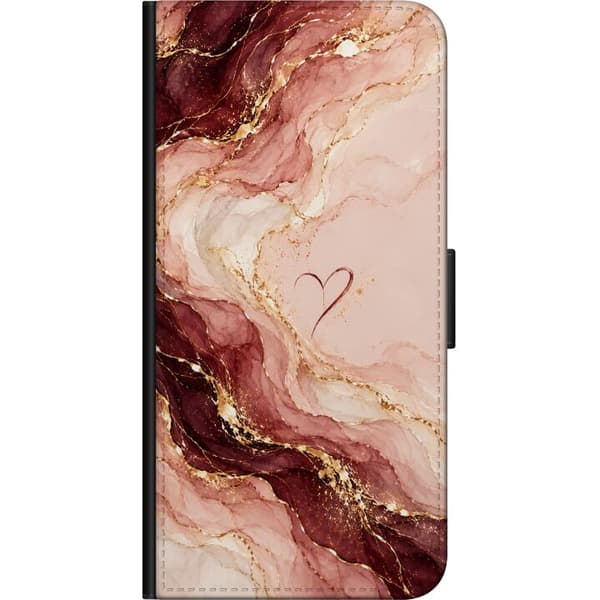 Kompatibelt Lommeboketui til OnePlus 8 Roseagat rosa