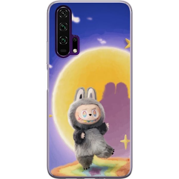 Honor 20 Pro  Läpinäkyvä kuori Labubu Neon Pop - Neonväri pop-taiteen hirviö