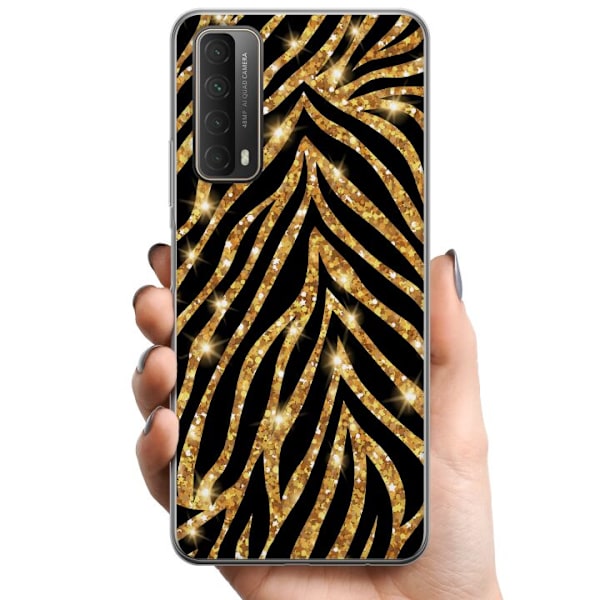 Huawei P smart 2021 TPU Mobildeksel Gull & Glitter