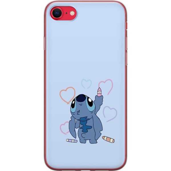 Apple iPhone 8 Läpinäkyvä kuori Stitch Sydämet