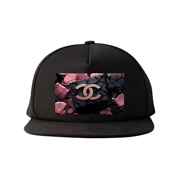 Snapback til Voksen | Justerbar Kasket Chanel Sort og Lyserød sort one size