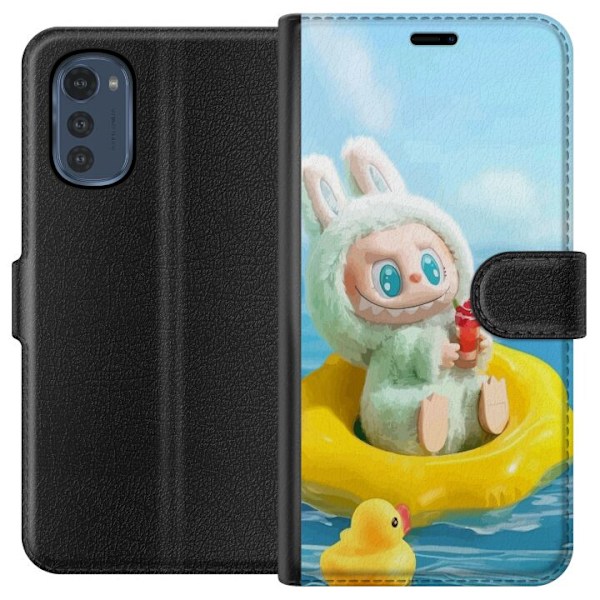 Motorola Moto E32s Plånboksfodral Labubu Macaron Series