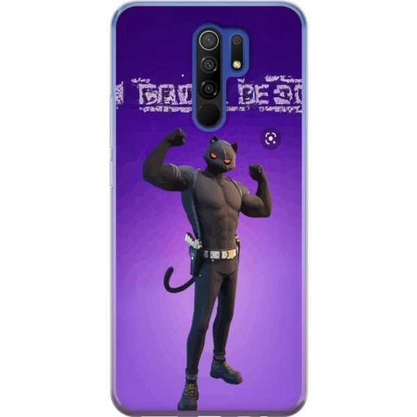 Xiaomi Redmi 9 Gennemsigtig cover Fortnite - Meowscles