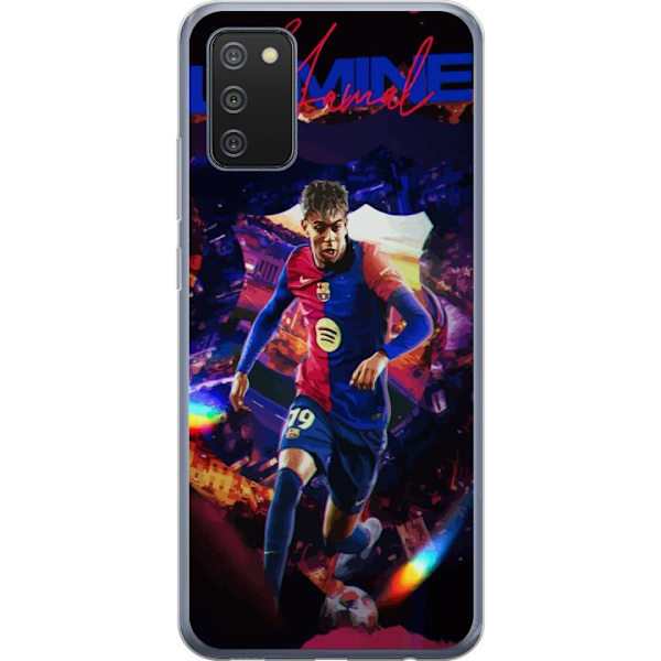 Samsung Galaxy A02s Läpinäkyvä kuori Yamal Rising Talent FC Barcelona Pelaaja Nuori Jalkapalloilija Suosittu Motiivi Urheilu Espanja Lahjakkuus
