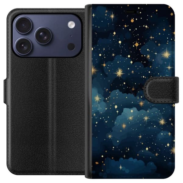 Kompatibelt Plånboksfodral till Apple iPhone 17 Pro Stjärnor på himlen