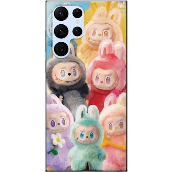 Samsung Galaxy S22 Ultra 5G Genomskinligt Skal Labubu Sketch S