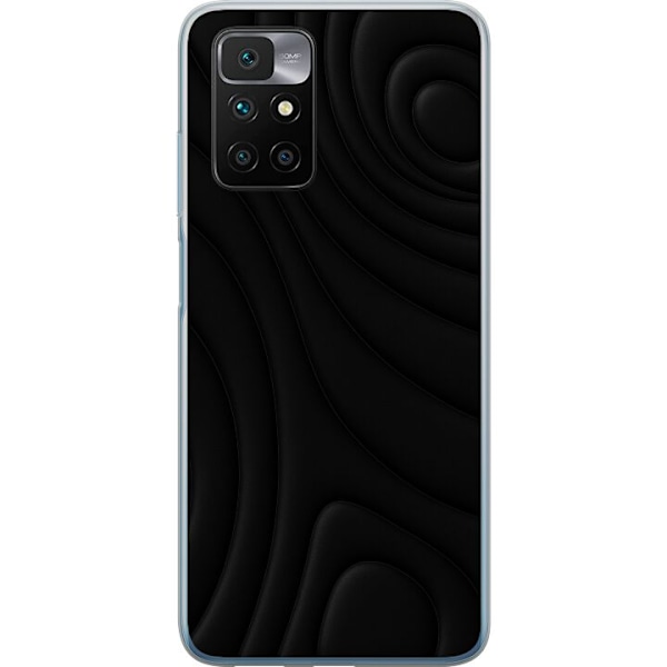 Xiaomi Redmi 10 Läpinäkyvä kuori Tummat Aallot