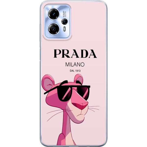 Motorola Moto G13 Gjennomsiktig deksel Prada Rosa Panteren