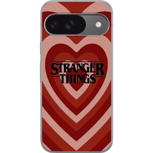 Google Pixel 9 Genomskinligt Skal Stranger Things