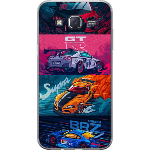 Samsung Galaxy J5 Läpinäkyvä kuori Subaru Racing