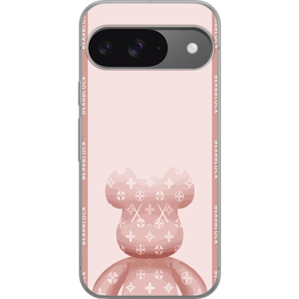 Google Pixel 9 Gennemsigtig cover LV Pink Bjørn