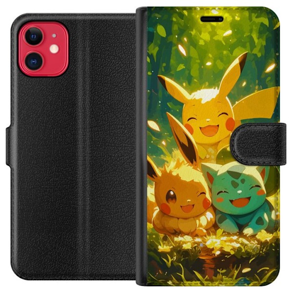 Apple iPhone 11 Plånboksfodral Pixelmonster spelstil – fär