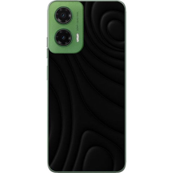 Motorola Moto G35 Gjennomsiktig deksel Svarte Bølger