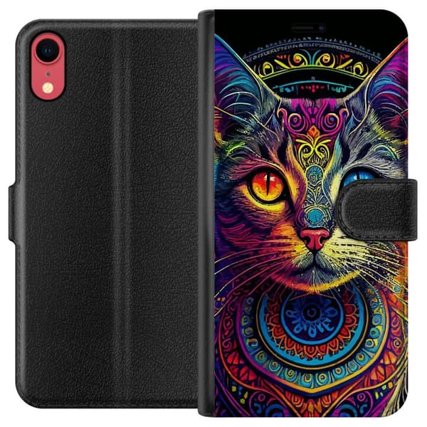 Kompatibel Tegnebogsetui til Apple iPhone XR Kat