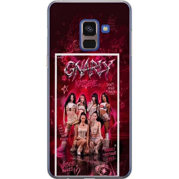 Kompatibelt Mobilskal till Samsung Galaxy A8 (2018) KATSEYE rosa