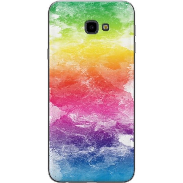Samsung Galaxy J4+ Gennemsigtig cover Vandfarvet Fade