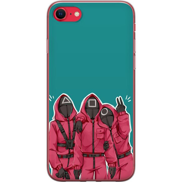 Apple iPhone 7 Läpinäkyvä kuori Squid Game Hahmot Graafinen Suunnittelu Sarjakuvasarjan Hahmot Suosittu TV-Teema Aasialainen Tyyli Jännittävä Tr