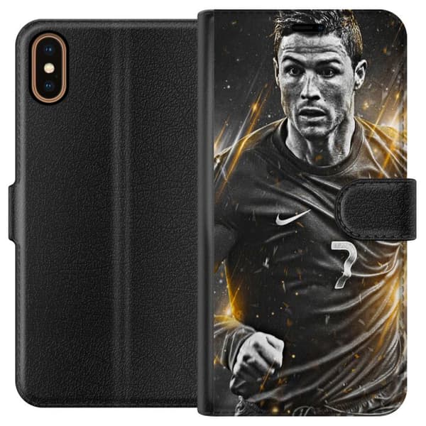 Kompatibel Tegnebogsetui til Apple iPhone X Cristiano Ronaldo