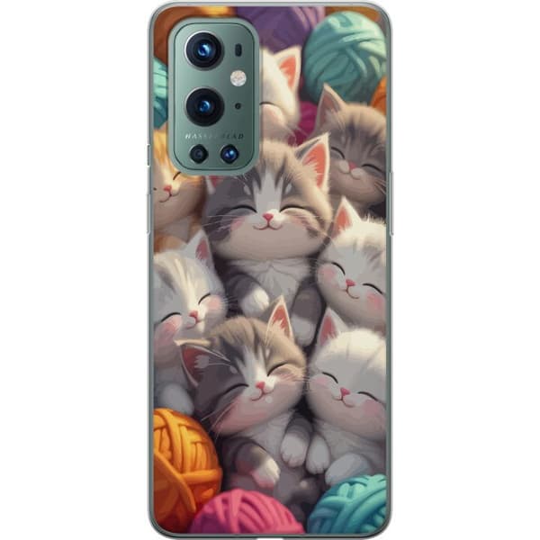 Kompatibel Mobilcover til OnePlus 9 Pro Sovande kattungar beige