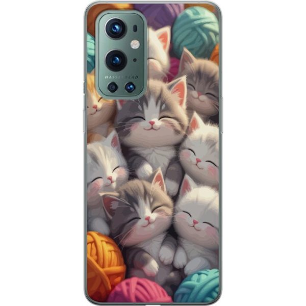 Kompatibelt Mobildeksel til OnePlus 9 Pro Sovande kattungar beige
