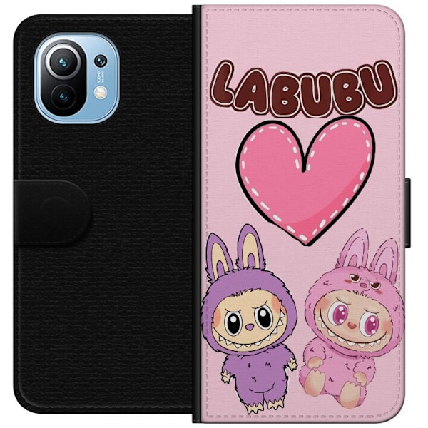 Xiaomi Mi 11 Plånboksfodral Labubu Pink Monster