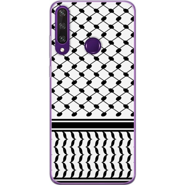 Huawei Y6p Gennemsigtig cover Keffiyeh mønster