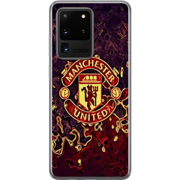 Samsung Galaxy S20 Ultra Läpinäkyvä kuori Manchester United