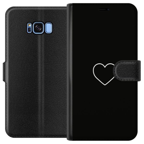 Samsung Galaxy S8 Plånboksfodral Hjärta