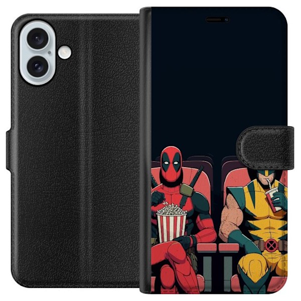 Apple iPhone 16 Plus Lommeboketui Deadpool & Wolverine